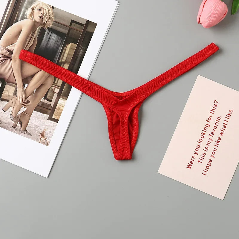Mini Sexy Underwear Women Thong Low-Rise G-string Micro Bikini Bottom Thongs Female Panty