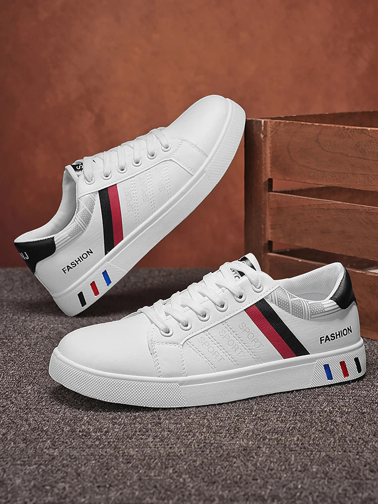 New Trendy Versatile Sneakers for Men, Low-Top Casual Sneakers, Waterproof, Non-Slip, Wear-Resistant Student Sports Shoes, Lightweight Soft-Soled Shoes for Daily Commuting