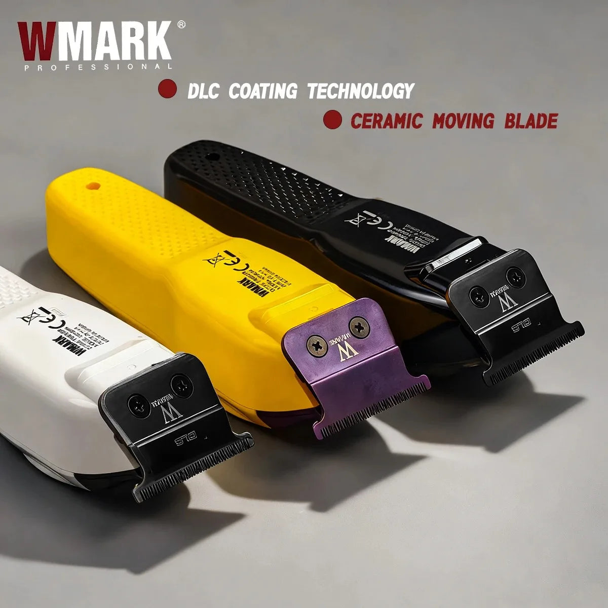 WMARK Hair Trimmer Professional Hair Clipper Adjustable Haircut Machine Cordless Barber DLC Blade LED Trimmer for Men NG-8204