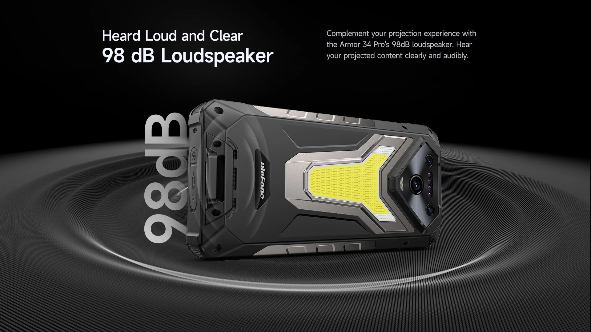 【2025 New】Ulefone Armor 34 Pro 5G AI Rugged Phone Smartphone Android 15 32GB+512GB 25500mAh Night Camera Built-in Projector