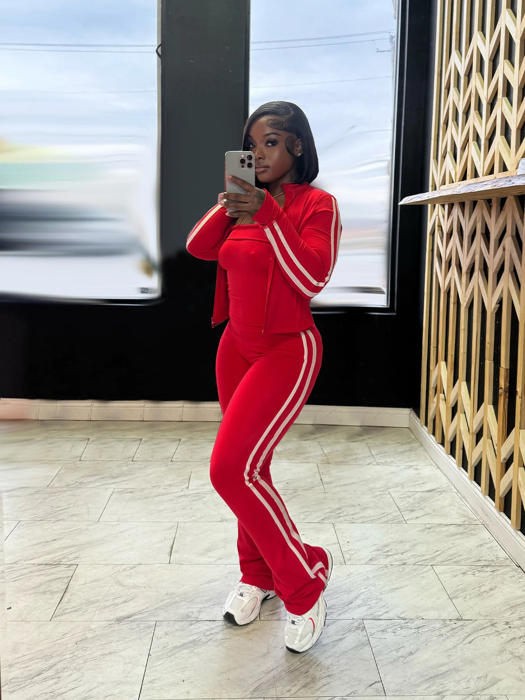 CM.YAYA Women's Set Long Sleeve Cargidan +strapless and Striped Pants Suit Three 3 Piece Set 2025 Street Active Outfit Tracksuit