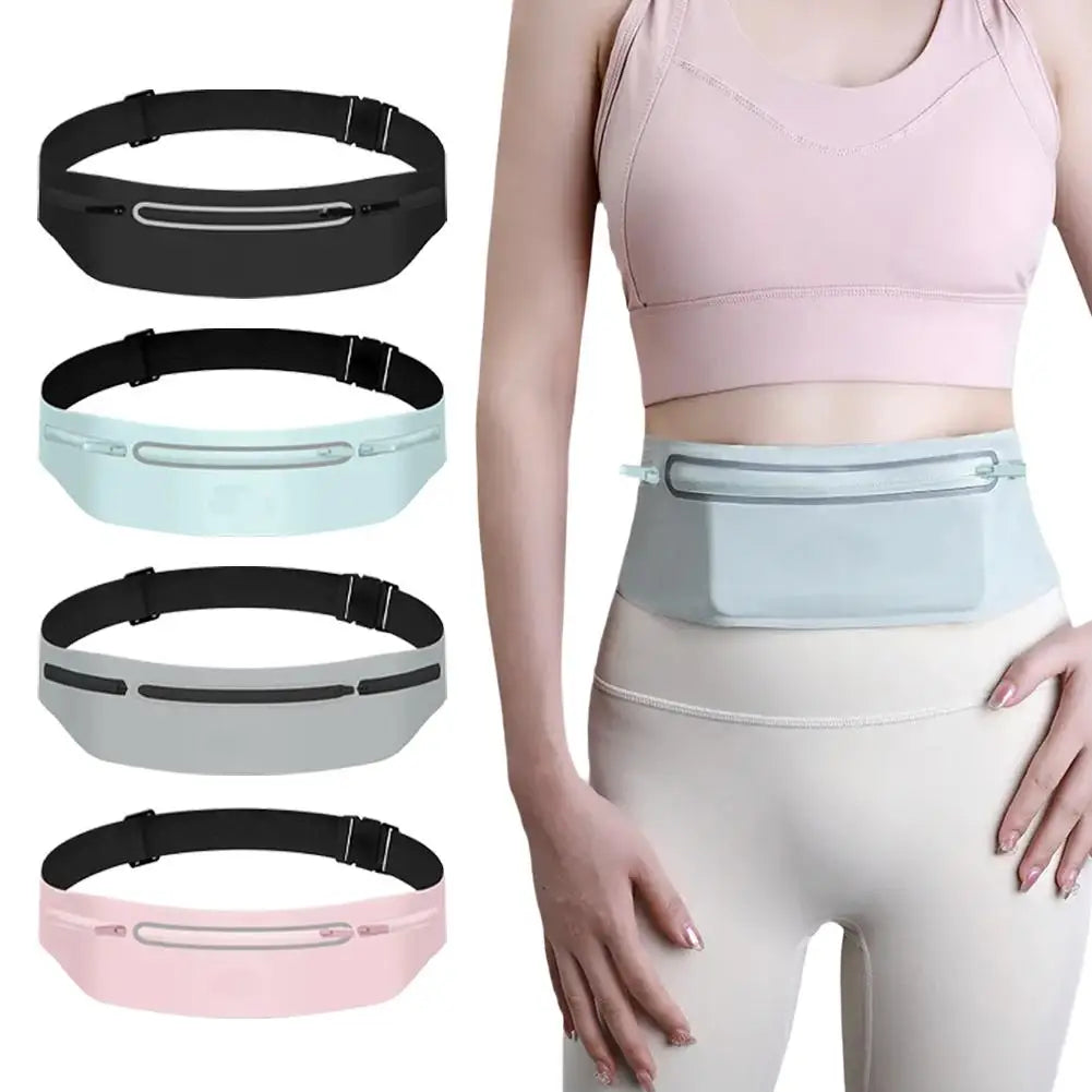 Sports Waist Pack Fanny Pack Wallet Adjustable Men Women Running Pouch Belt Portable Phone Holder Gym Bum Outdoor Running Bags