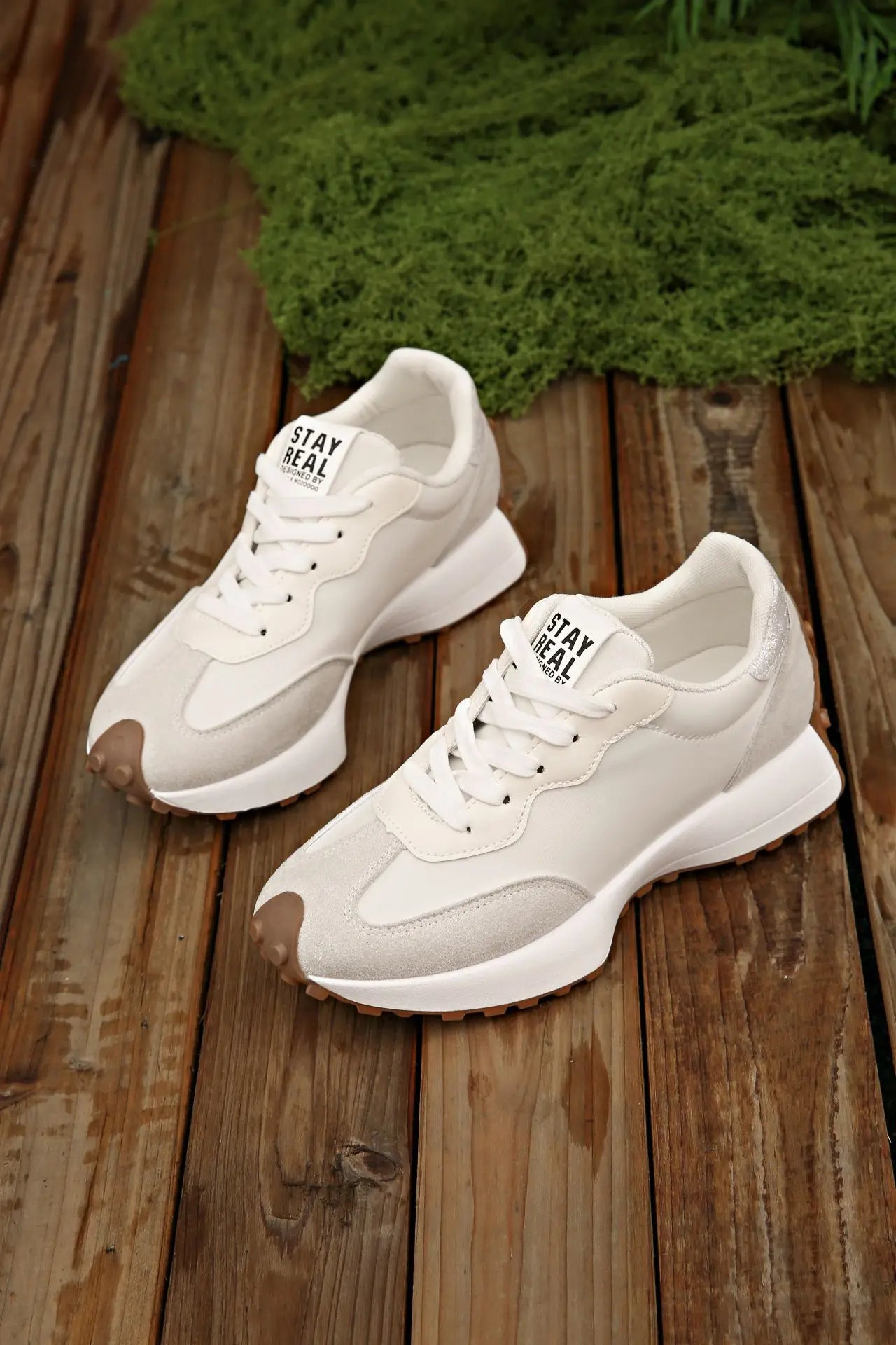 Women Sneakers Causal Walking Shoes Woman 2025 Autumn Fashion Lace Up Sports Platform Shoes Outdoor Non-slip Running Shoes