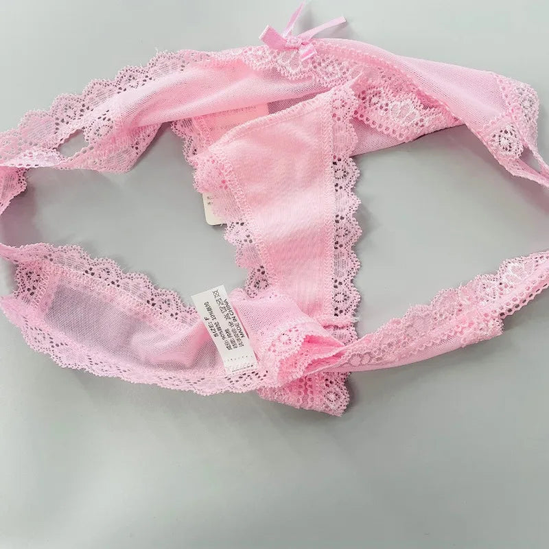 Lace Sexy Mesh Transparent Thong Women Panties Underwear Women Seamless G-String Female Underpants Intimates Lingerie