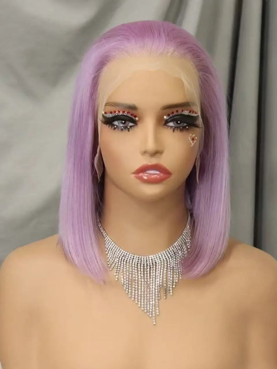 Pink Bob Wig Human Hair Wigs 250% 13x4 Transparent Lace Front Double Drawn Bone Straight Colored Bob Wigs for Black Women