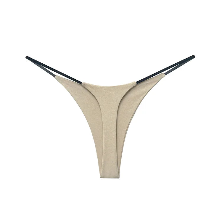Low Waist Cotton Thong Women Panties Sexy Briefs T-back Bikini Underwear Seamless G String Sports Female Lingerie Size S-XXL