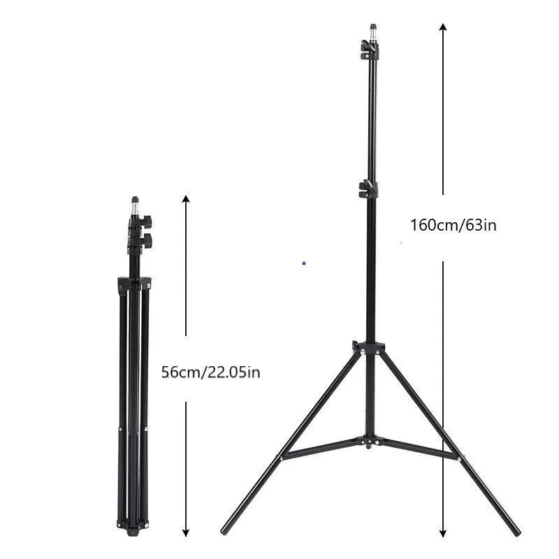 Anti-Shake Portable Extendable Tripod - 1/4 Screw Universal Stand for DSLR Camera Smartphone Vlogging