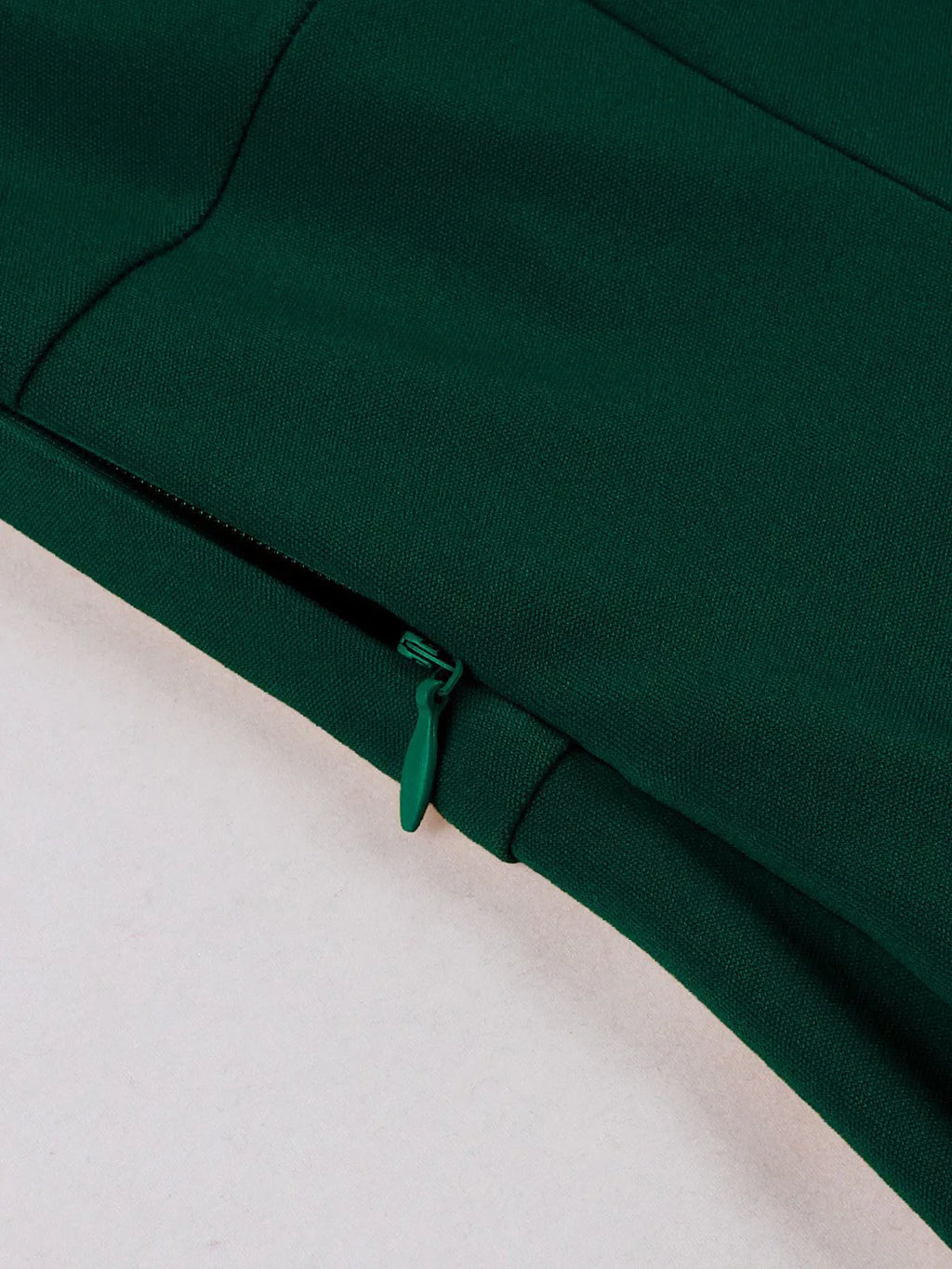 Tonval V-Neck Ruched Sleeve Green Plain Vintage Women Midi Dresses 2026 Summer Retro Prom Party Wear Pockets Side Swing Dress