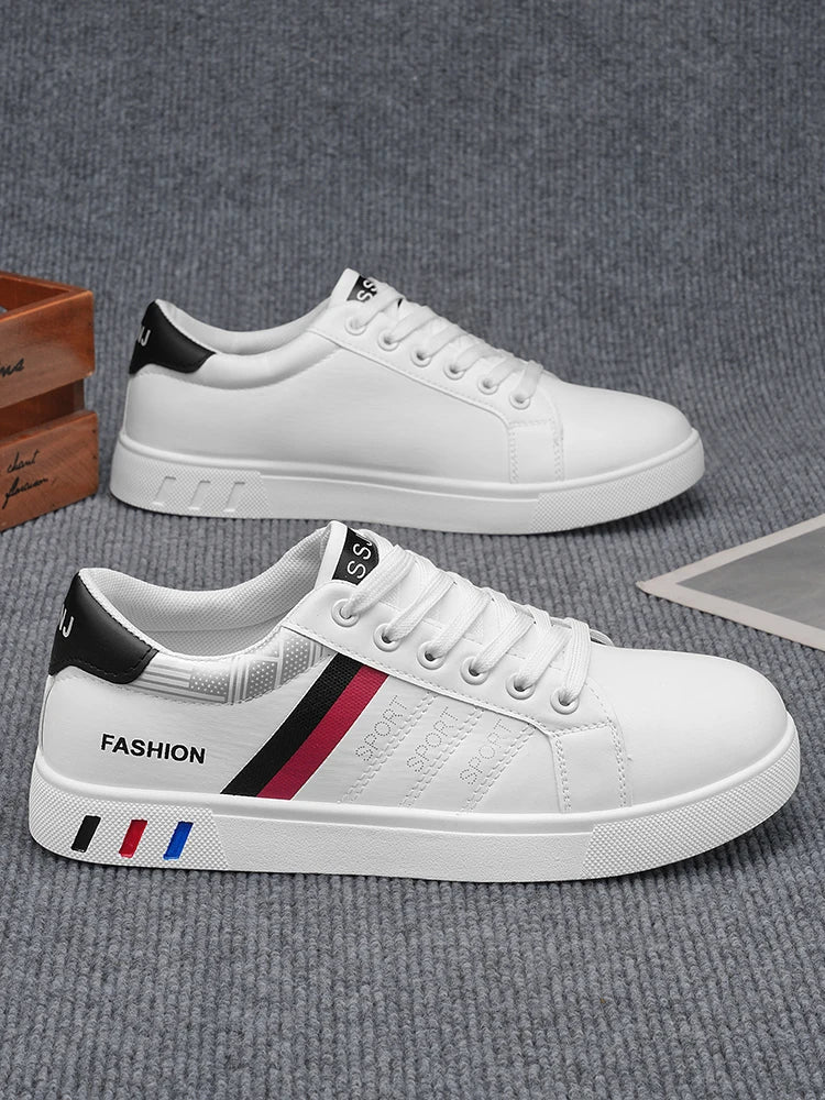 New Trendy Versatile Sneakers for Men, Low-Top Casual Sneakers, Waterproof, Non-Slip, Wear-Resistant Student Sports Shoes, Lightweight Soft-Soled Shoes for Daily Commuting