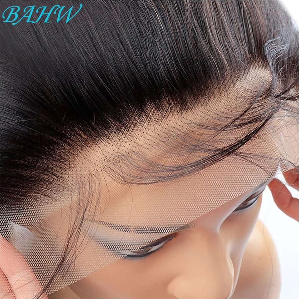 Peruvian Hair Bone Straight 13x4 Transparent Lace Frontal Virgin Natural Color Human Hair Wig 4x4 Lace Front Wig For Black Women