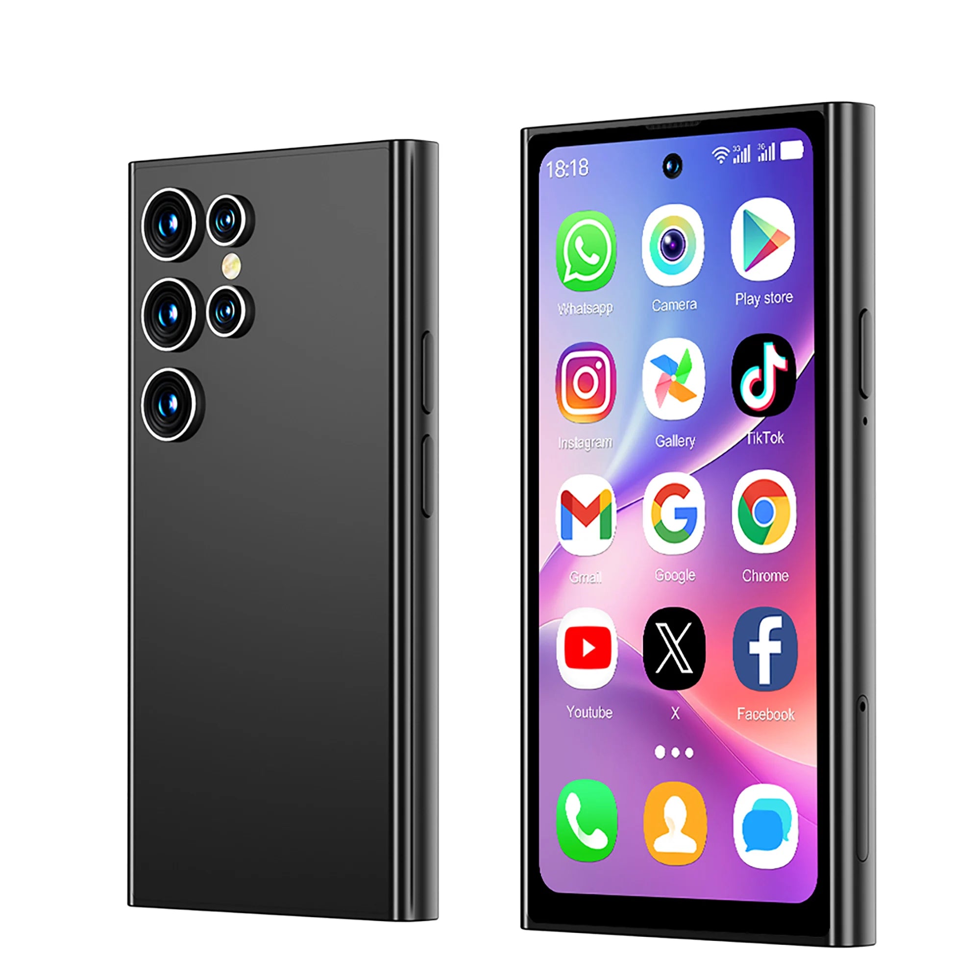 SERVO S27 Mini Smart Phone Android 10.0 WCDMA 3G Cellular Dual SIM 4.0" Display GPS 2000mAh 2+16GB Pocket Smartphones Play Store