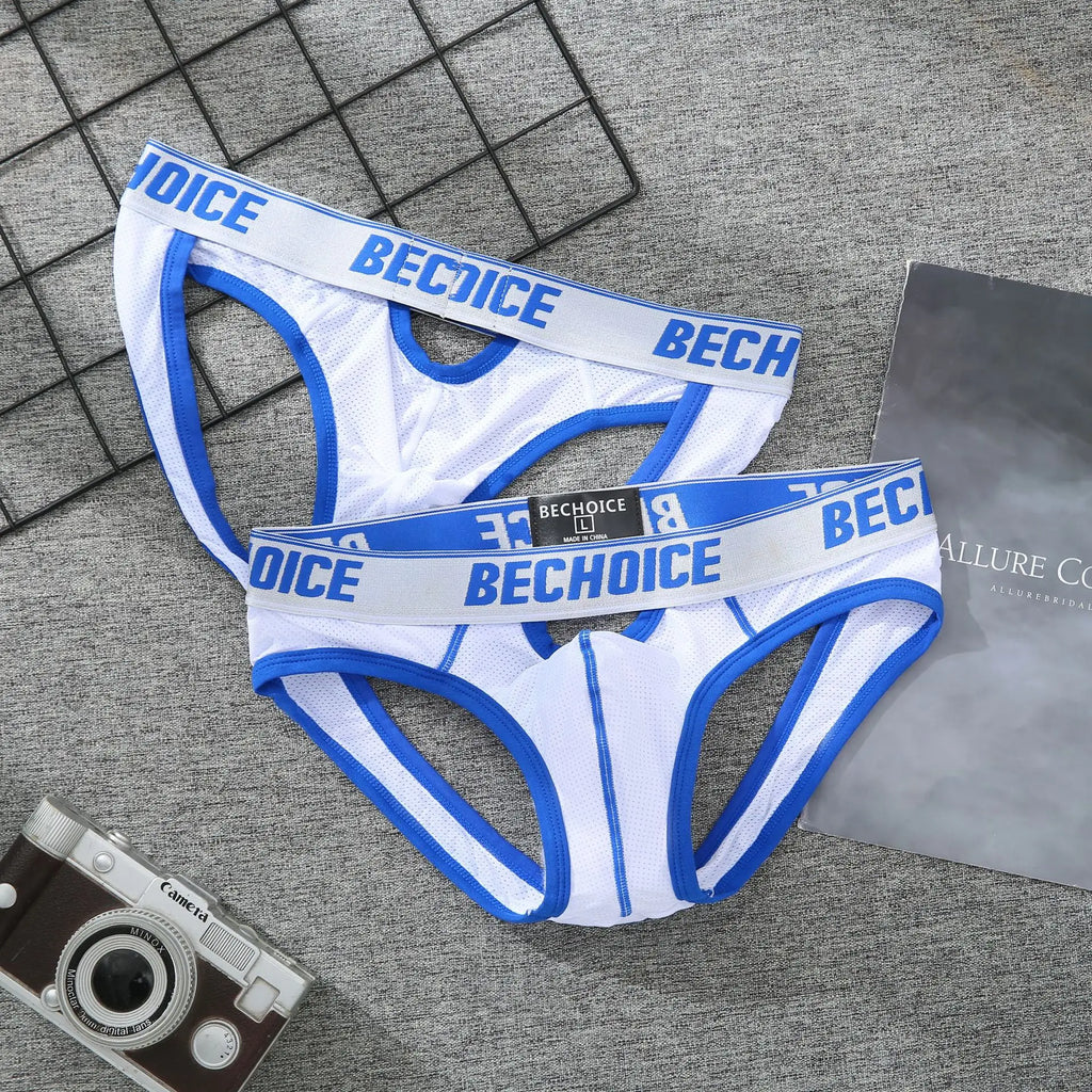 Men's rear hollow low-rise shorts youth double T-pants board