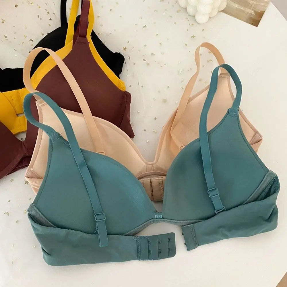 Fashion Adjustable Push Up Bra Shockproof Anti-sagging Seamless Underwear Lingerie Brassiere for Women Women