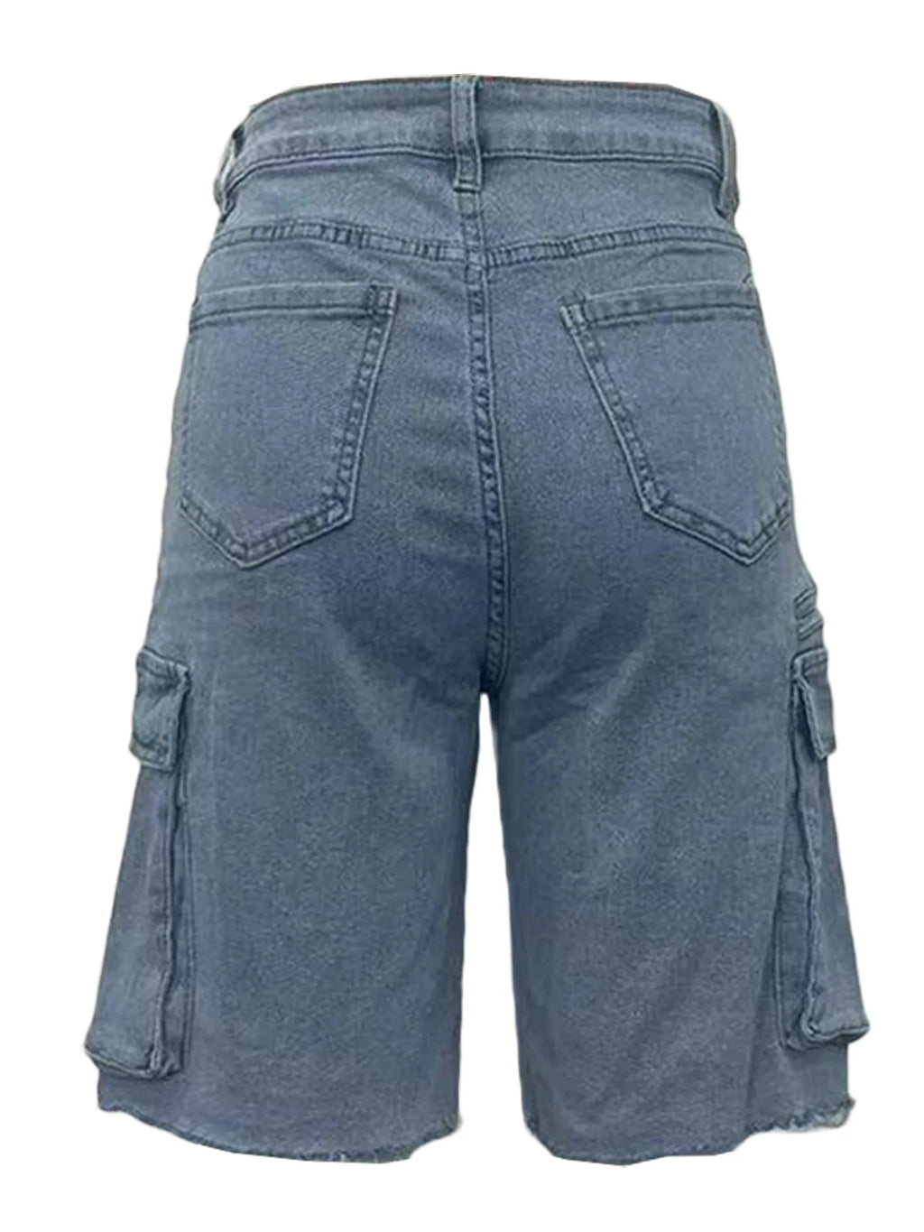 HLJ&GG Y2K Hot Girl Fashion Pattern Print Two Piece Sets Women O Neck Sleeveless Top And Denim Cargo Shorts Outfits Streetwear