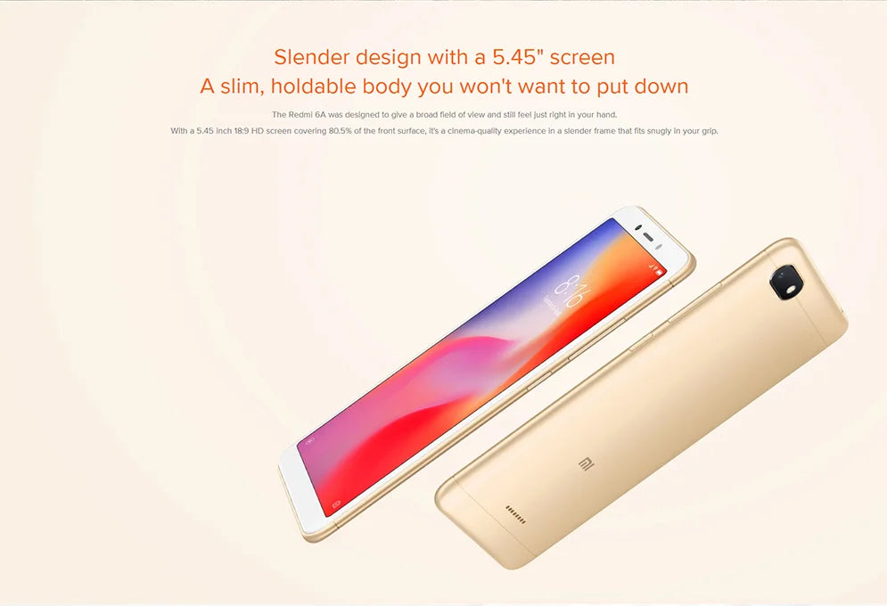Original Smartphone Xiaomi Redmi 6A 3+32Gb Wholesale Xiaomi Mobile Phones Unlocked Android Google Play Redmi 6 Global Frimware