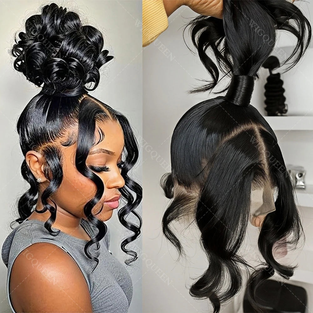 Body Wave 360 Full Lace Front Wig With Invisi Drawstring Upgrade Skinlike Real HD Lace Glueless Wig 13x4 Lace Frontal Wigs