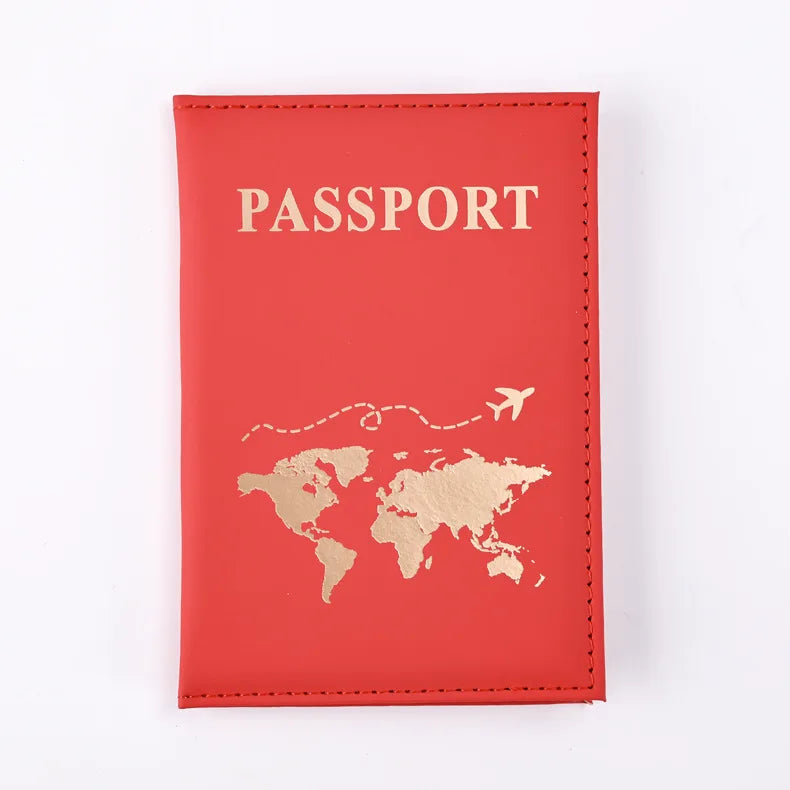 Simple New Passport Cover Case Fashion Credit Card Holder Wallet Pouch Women Men Travel Wedding Passport Covers Holder