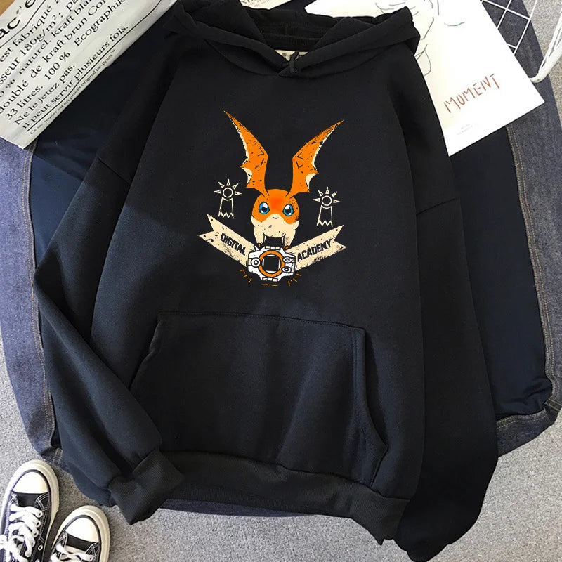digimon hoodies men Korean style y2k aesthetic harajuku anime tracksuit Hooded Shirt man gothic clothes