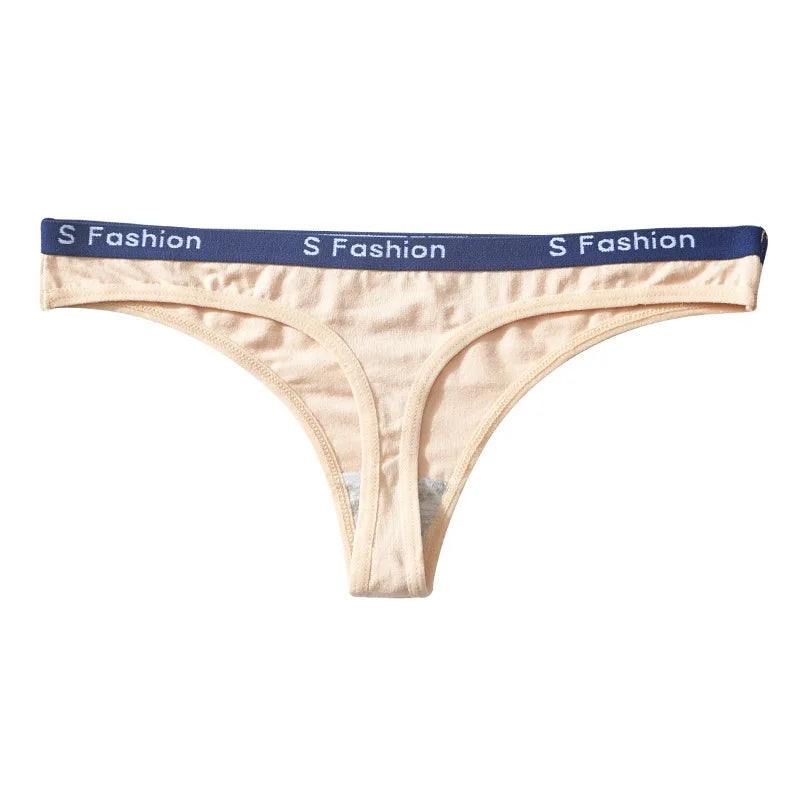 T-back Thongs Women Sexy Mini Briefs Seamless Underwear Low Rise G-string Cotton Underpants Breathable Lingerie Bikini Trunks