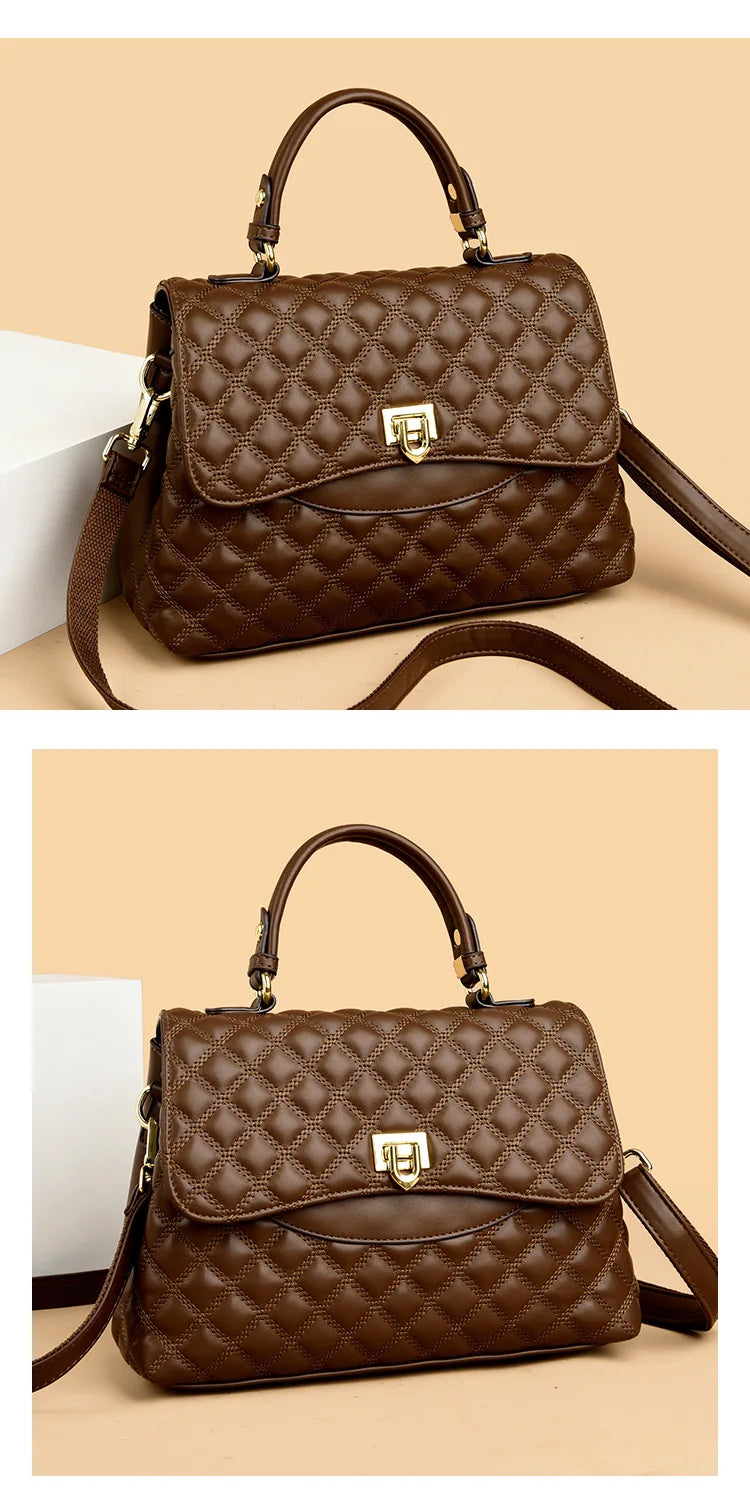 Fashionable Urban Women's Handbag 2025 Spring Season PU Material Medium Size Zipper Opening Soft Tote Bag Single Shoulder Bag