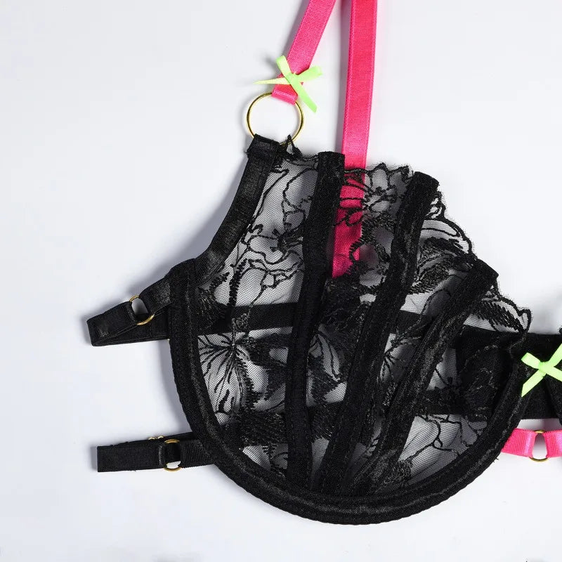 Panties and Bra Set Micro Threads Sexy Woman Lingerie Femme Sexys Women's Underwear Sets Sexy Lingere Womens Bodysuits Briefs
