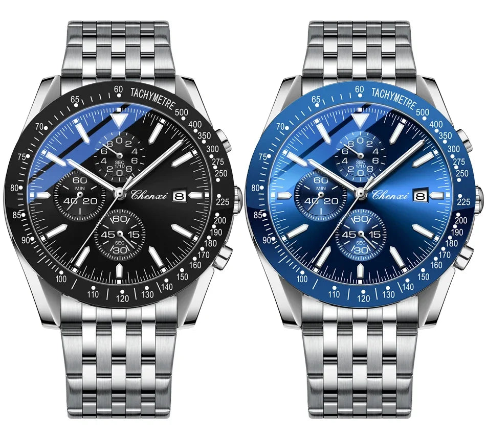 CHENXI Top Luxury Brand Men's Quartz Watch Series Waterproof Stainless Steel Elegant Wristwatch Classic Design for Gentlemen