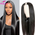 Brazilian Straight U Part Wig Human Hair 30Inch Natural Black Color Bone Straight Human Hair Upart Wig For Women