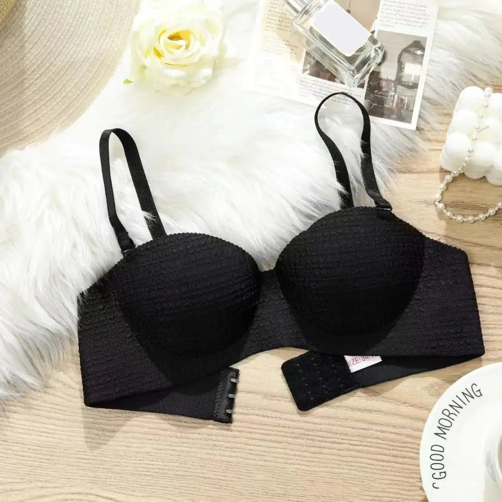 Comfortable Shockproof Seamless Deep V Bras Push Up Lingerie Wireless Bra Anti-sagging Underwear for Women Women