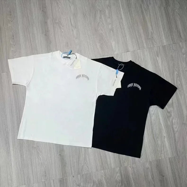 Classic Outdoor Leisure Cole Buxton Spring/Summer Men/Women Top Letter Logo Printed Short sleeved T-shirt Black White  Tees GYM
