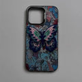 Retro butterfly pattern Phone Case   for iPhone 16 15 14 13 Pro 12 11 Pro Xs X XR Max 8 7 SE Laser Hard PC+TPU Cases Back Cover