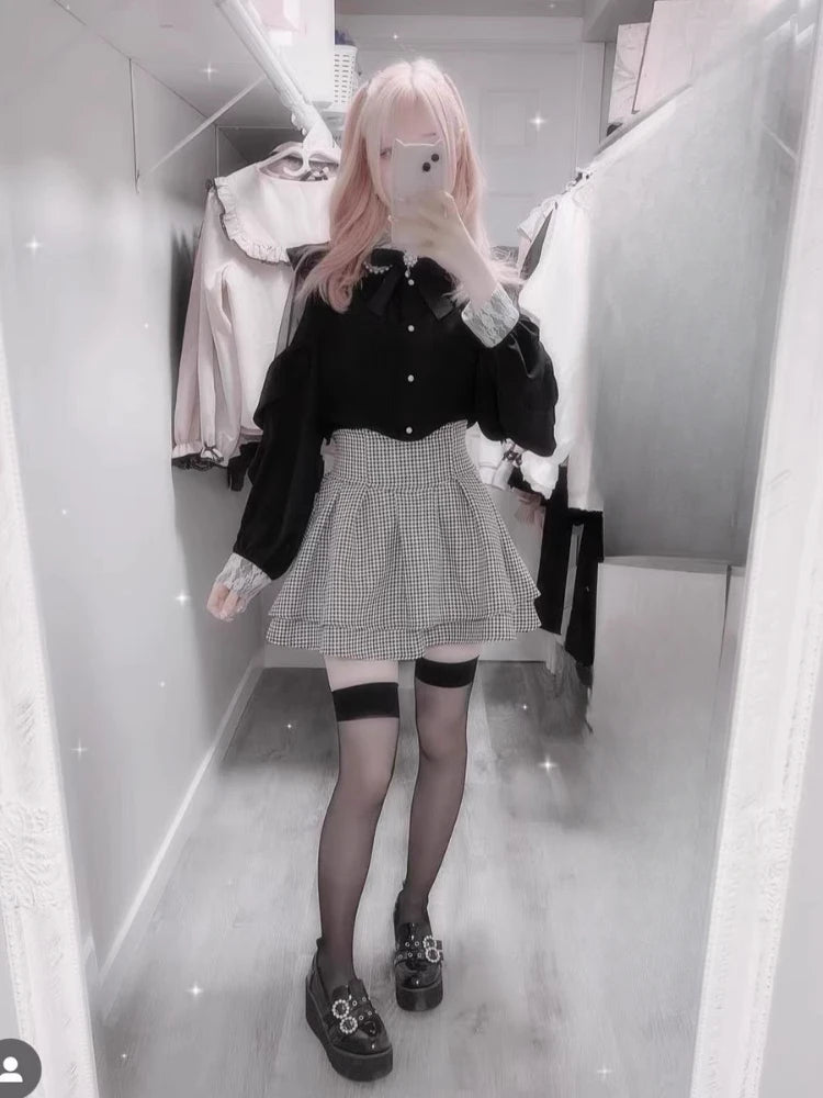2026 Y2k Aesthetic Sweet Mini Cake Skirts Womens Fairy Pleated High Waist Faldas Gothic JK Zipper Streetwear Grunge Faldas Skirt