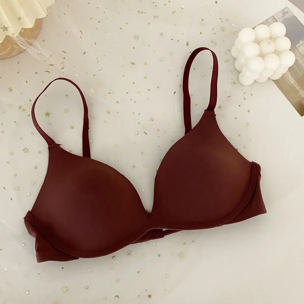 Fashion Adjustable Push Up Bra Shockproof Anti-sagging Seamless Underwear Lingerie Brassiere for Women Women