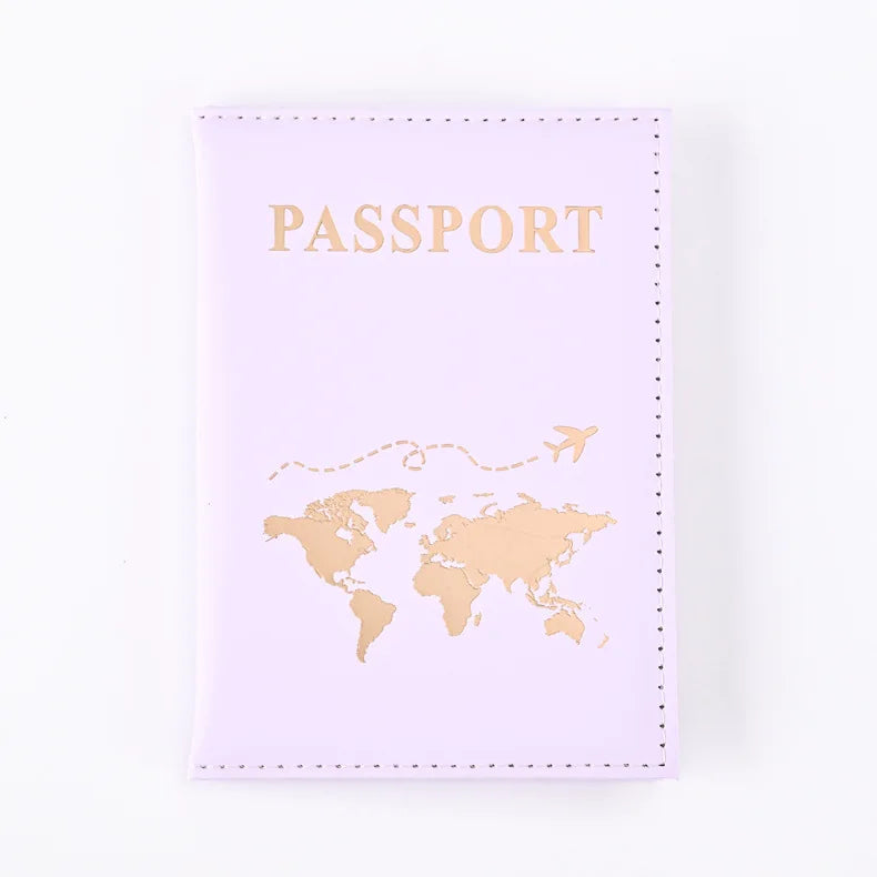 Simple New Passport Cover Case Fashion Credit Card Holder Wallet Pouch Women Men Travel Wedding Passport Covers Holder