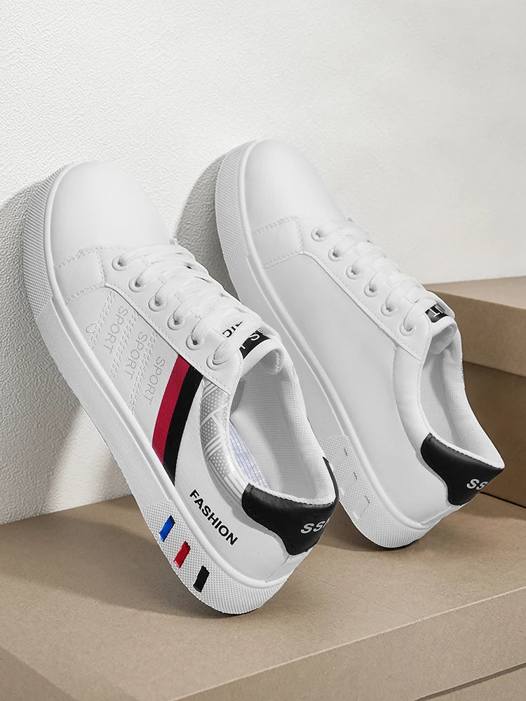 New Trendy Versatile Sneakers for Men, Low-Top Casual Sneakers, Waterproof, Non-Slip, Wear-Resistant Student Sports Shoes, Lightweight Soft-Soled Shoes for Daily Commuting