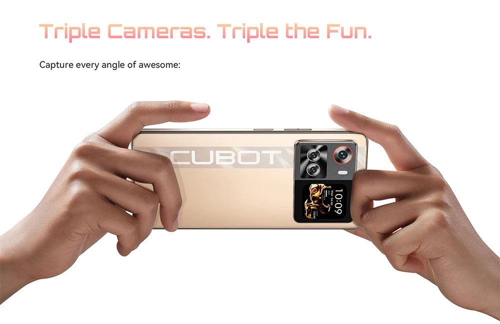 Cubot X100 16GB(8+8) RAM+256GB ROM 64MP Camera 5100mAh Android 15 Dimensity 7025 5G Smartphone 6.88" 120Hz 33W NFC Mobile Phone