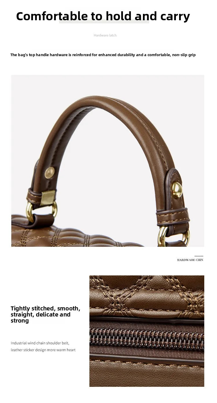 Fashionable Urban Women's Handbag 2025 Spring Season PU Material Medium Size Zipper Opening Soft Tote Bag Single Shoulder Bag