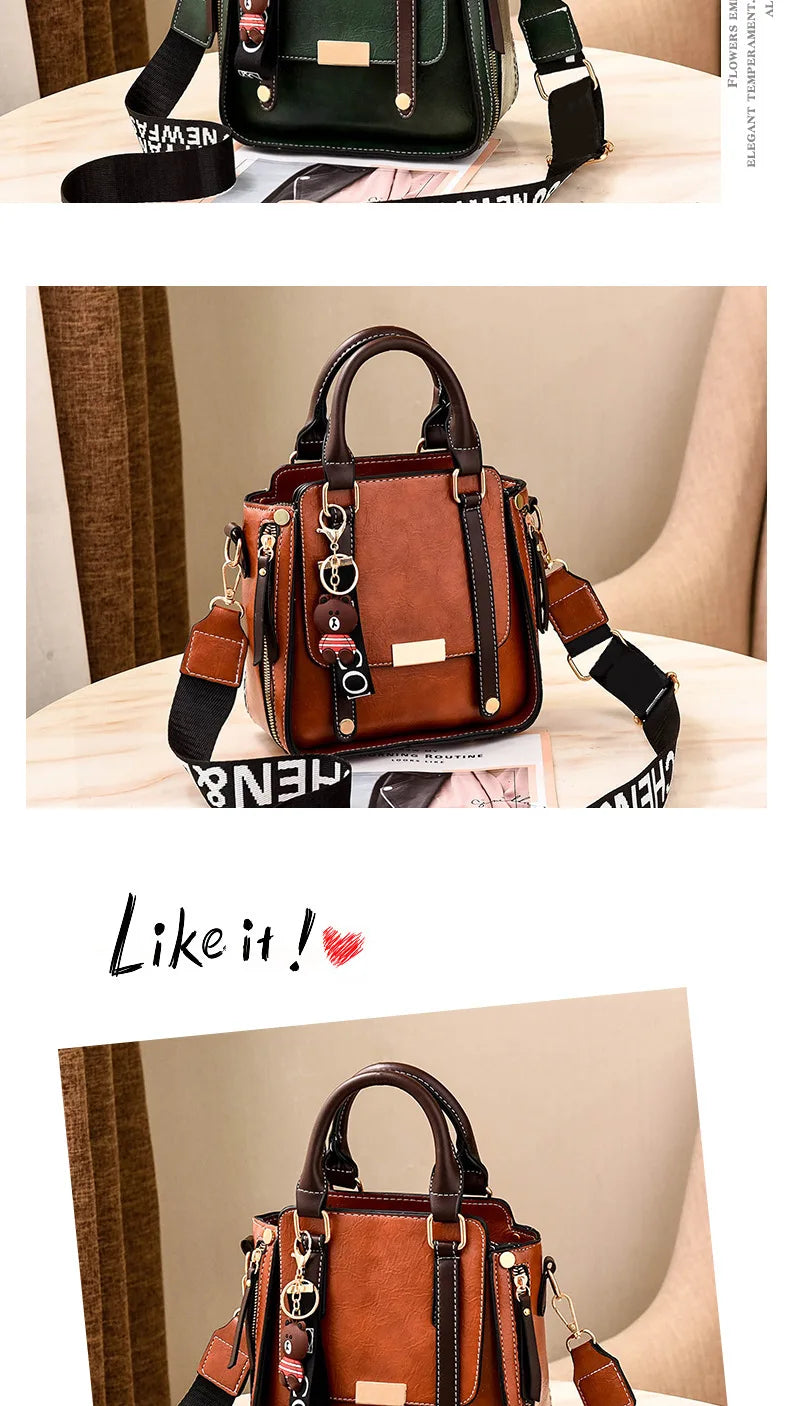 Women's Handbag Simple Casual Fashionable Retro Single Shoulder Crossbody Bag Versatile Large Capacity Shoulder Bag