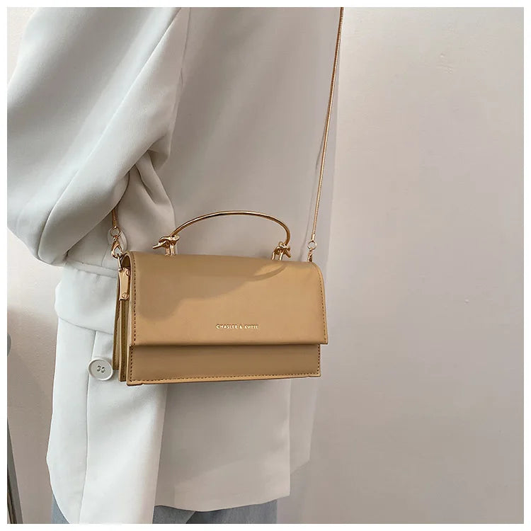 Popular Chain Strap Crossbody Bags For Women Fashion Flap Shoulder Bag Pu Leather Designer Handbags Women's Messenger Bags