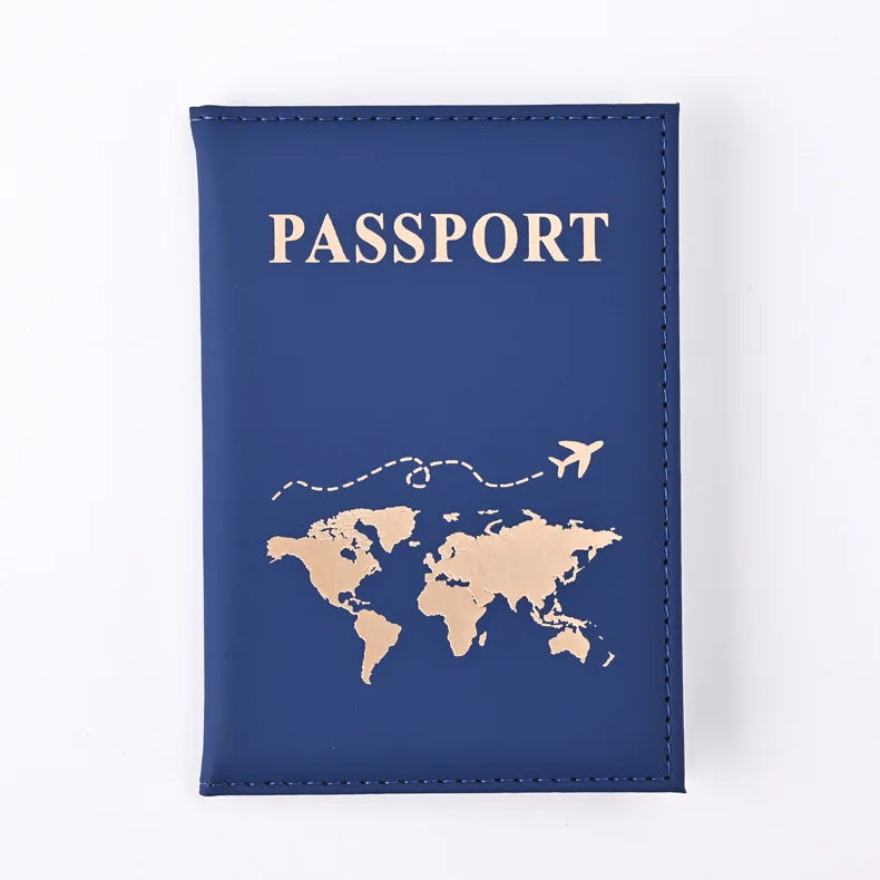 Simple New Passport Cover Case Fashion Credit Card Holder Wallet Pouch Women Men Travel Wedding Passport Covers Holder