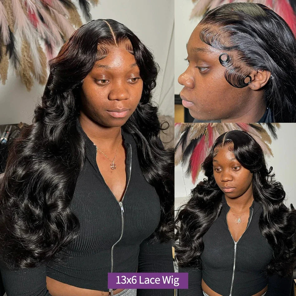 200% Transparent Body Wave Lace Front Brazilian 13x4 Curly Human Hair Wigs 13x6 Hd Lace Frontal Wig For Women 5x5 Closure Wig