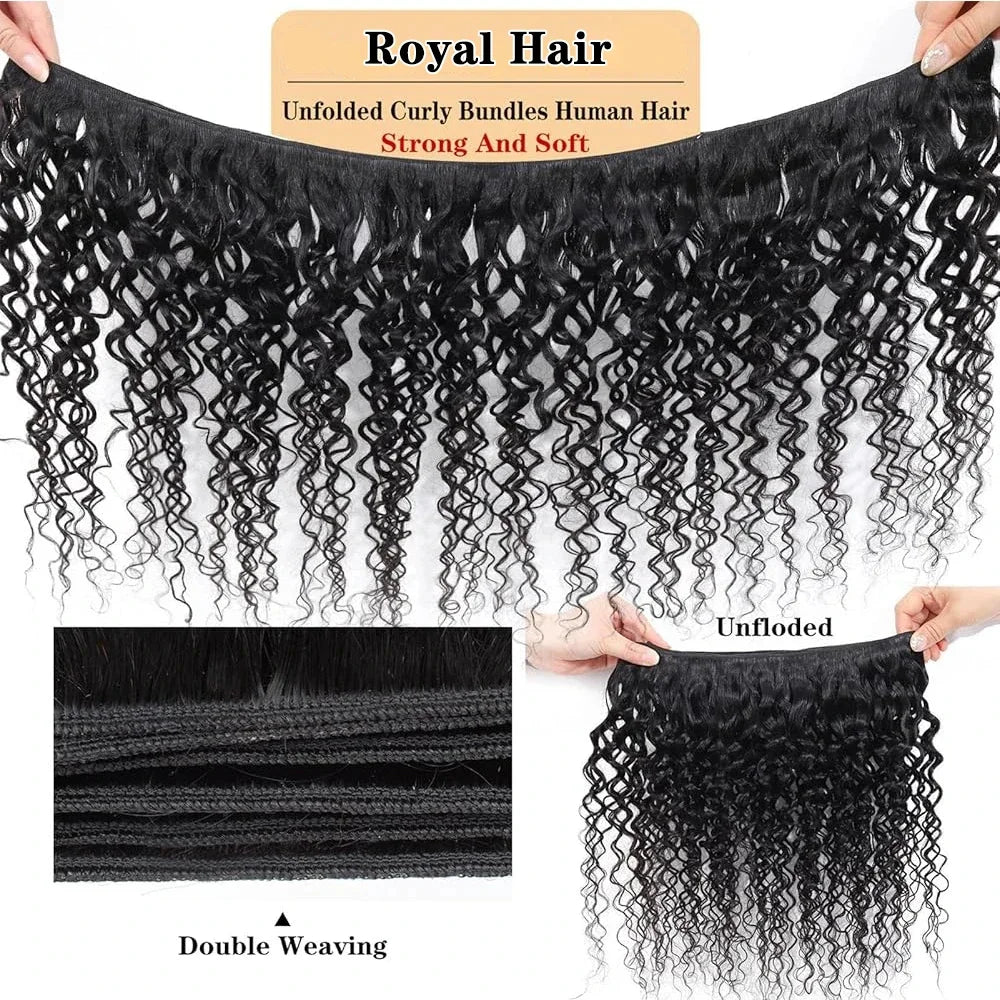 12A Kinky Curly human Hair Bundles 100% Human Hair Extensions Burmese Curly Hair 1/3/4 Bundles Brazilian Virgin Remy Hair