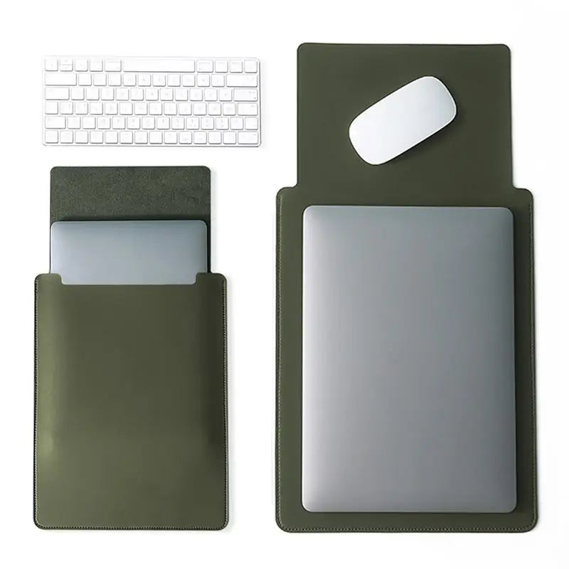 Business Travel Briefcase 11-16 Inch Laptop Sleeve Case PU Cover Notebook Protective Pouch Laptop Case Cover Non-Magnetic