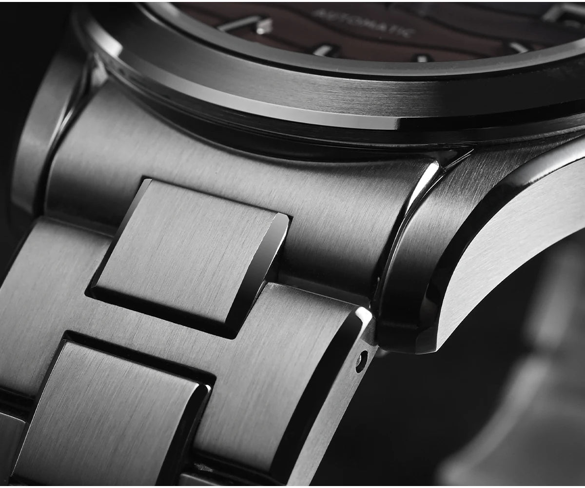 San Martin 39mm Miyota 9015 Splicing MOP Dial Men Automatic Watch 3H Date BGW-X1 Luminous Sapphire 10Bar Waterproof SN0150