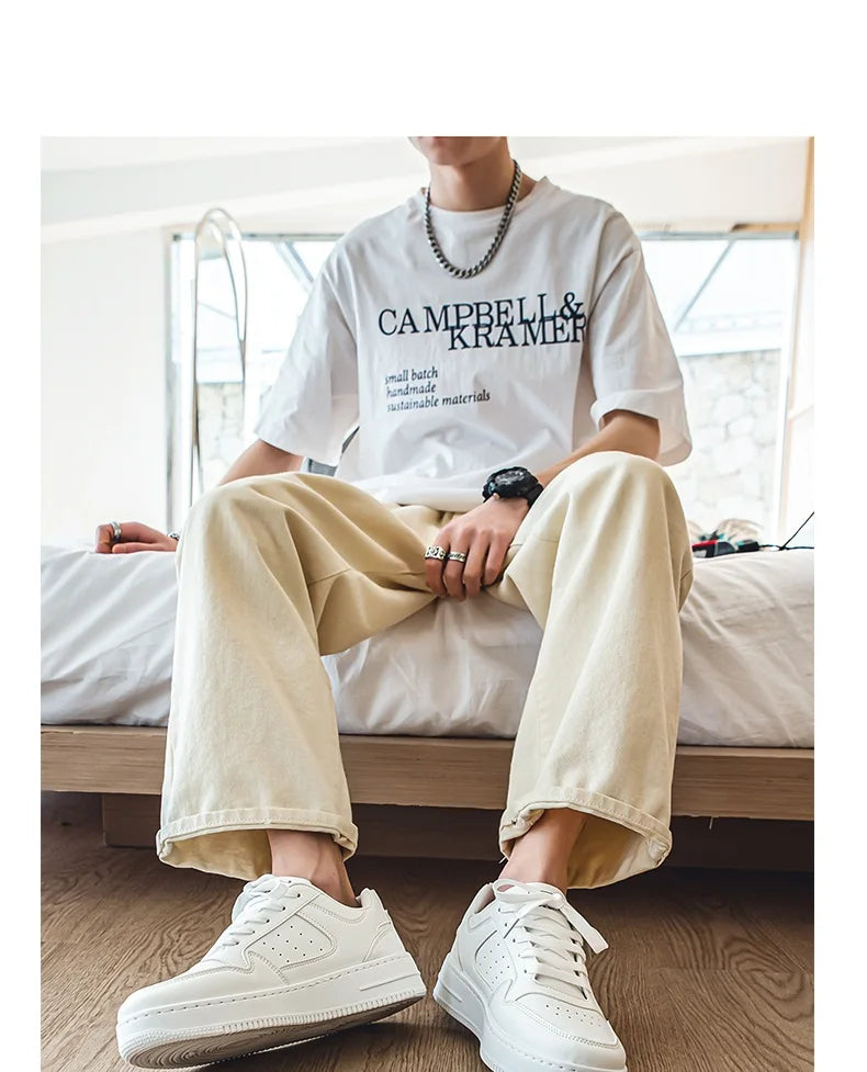 Men's New Breathable Sneakers, Versatile Thick-Soled White Sneakers, Sports Casual Sneakers, Running Shoes