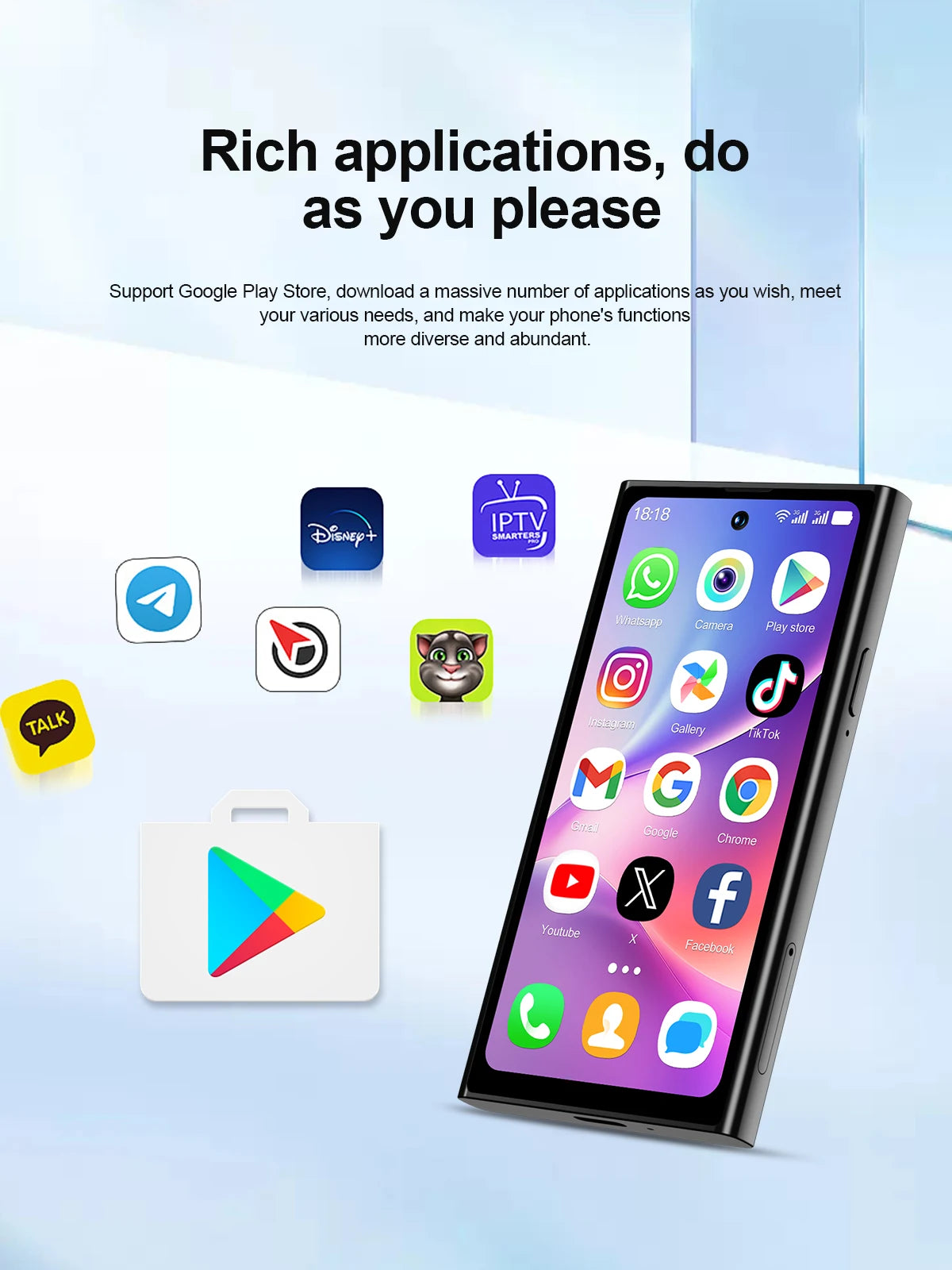 SERVO S27 Mini Smart Phone Android 10.0 WCDMA 3G Cellular Dual SIM 4.0" Display GPS 2000mAh 2+16GB Pocket Smartphones Play Store