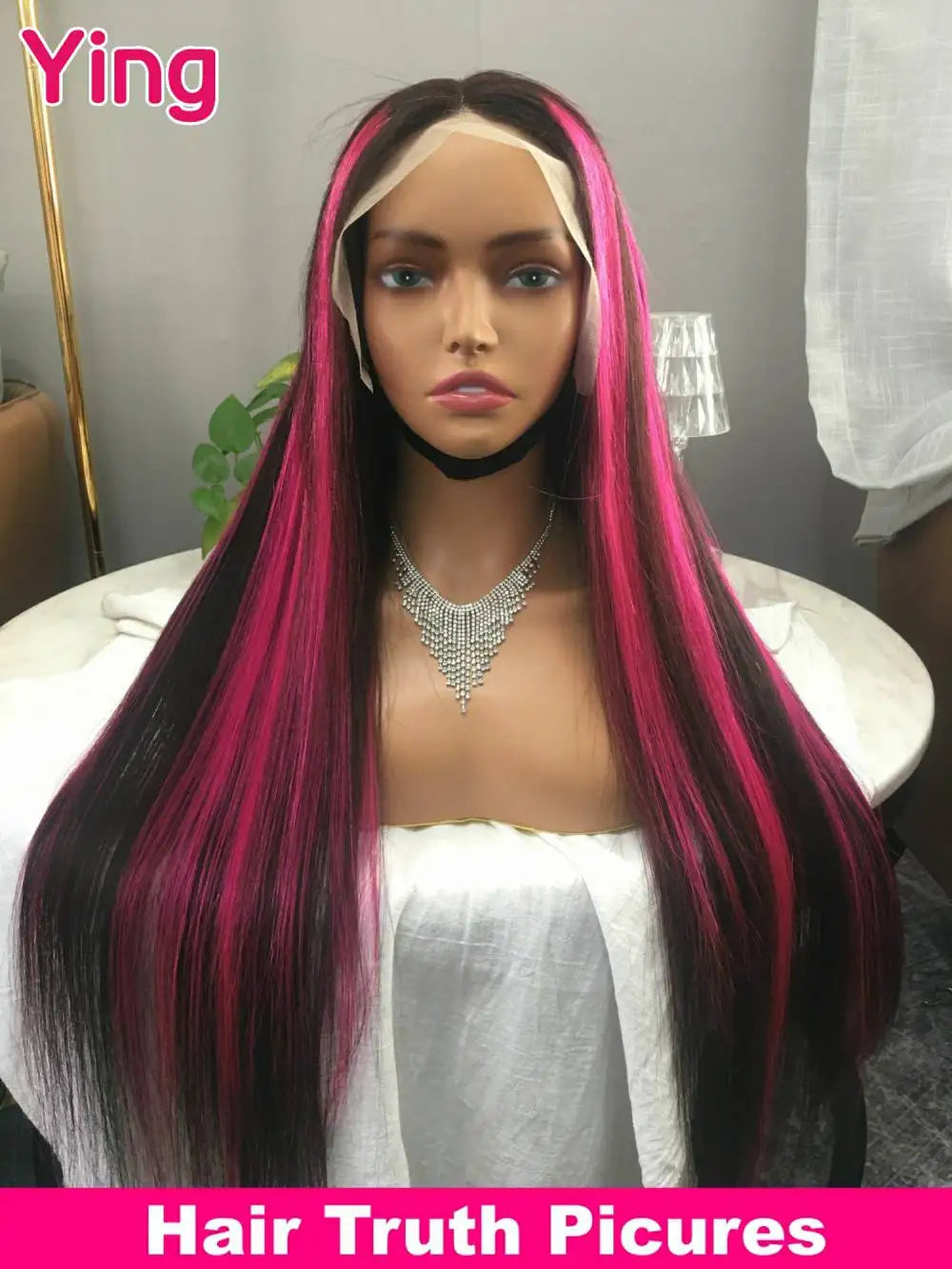Pink Highlight 13x6 Lace Front Wig Pre Plucked Body Wave Colored Human Hair Wigs Transparent Peruvian Remy Hair For Black Women