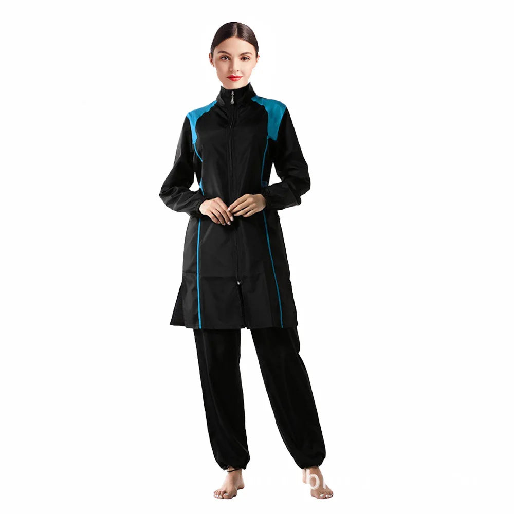 Burkini Muslim Swimwear for Women, Modest Swimsuit, Islamic Clothing Sets, Long Hijab, Full Cover, Islamic Abaya
