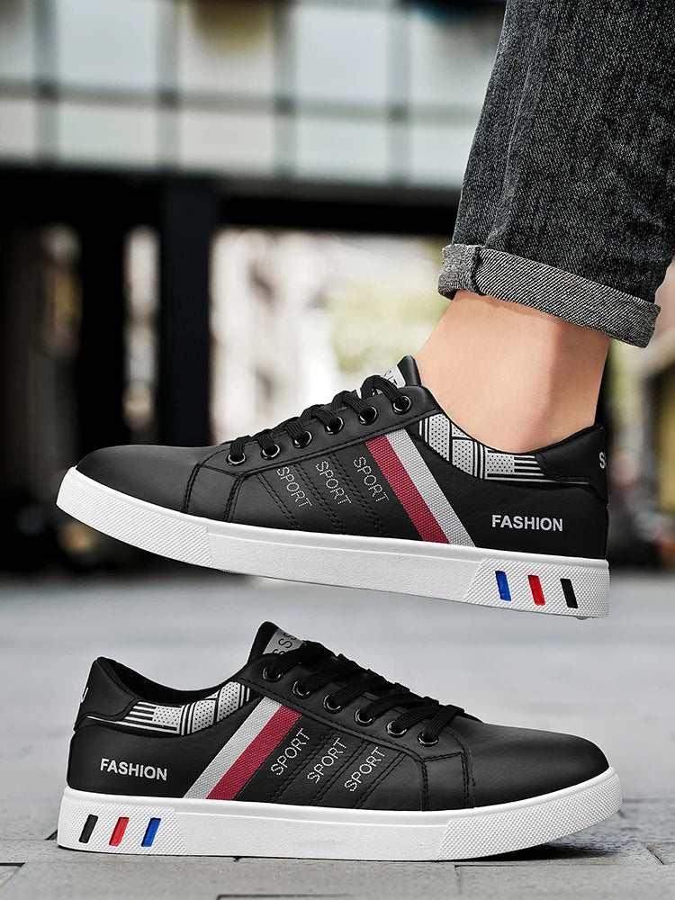 New Trendy Versatile Sneakers for Men, Low-Top Casual Sneakers, Waterproof, Non-Slip, Wear-Resistant Student Sports Shoes, Lightweight Soft-Soled Shoes for Daily Commuting