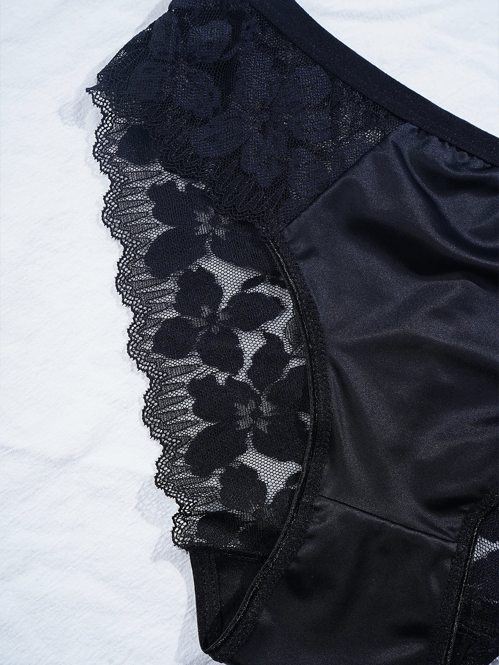 5PCS Women's Underwear Hollow Lace Embroidery Flower Sexy Panties Female Briefs High Quality Solid Color Underpants