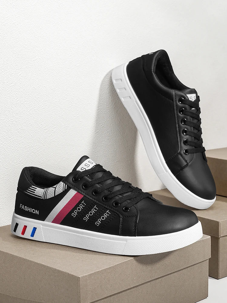 New Trendy Versatile Sneakers for Men, Low-Top Casual Sneakers, Waterproof, Non-Slip, Wear-Resistant Student Sports Shoes, Lightweight Soft-Soled Shoes for Daily Commuting